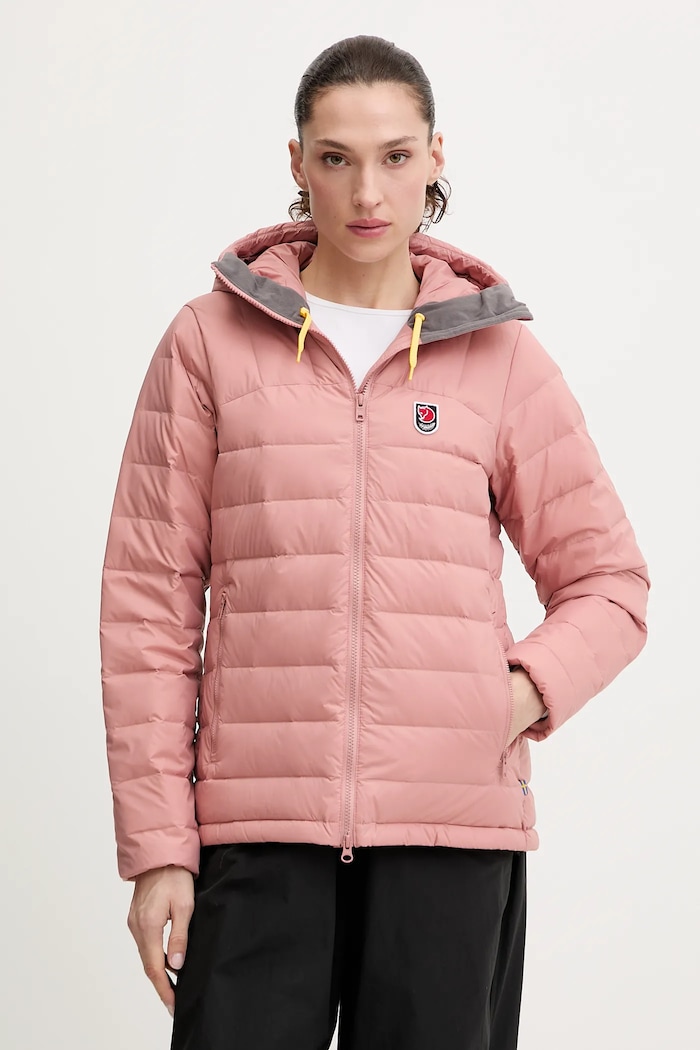 Péřová bunda Fjallraven Expedition přechodné růžová F86122