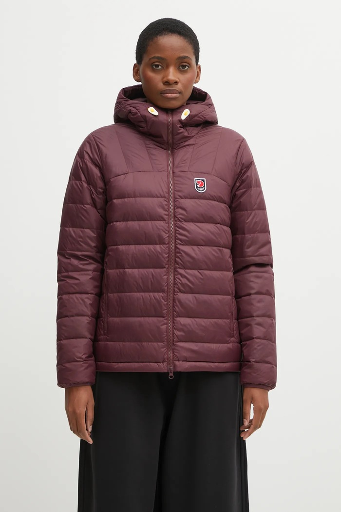 Páperová bunda Fjallraven Expedition jemné zateplenie burgundské F86122