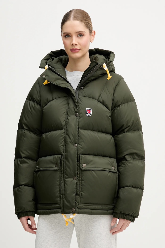 Пухова куртка Fjallraven Expedition з утепленням зелений F89995