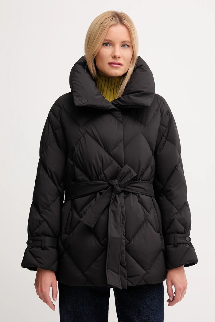 Hetrego geacă de puf QUENBY cu captuseala negru 8P696