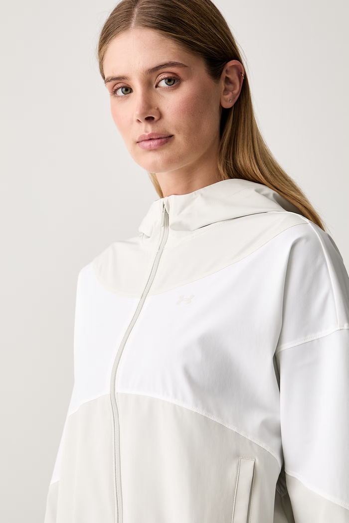 Under Armour geacă de tranziție pentru femei Rival Woven bej 6004849