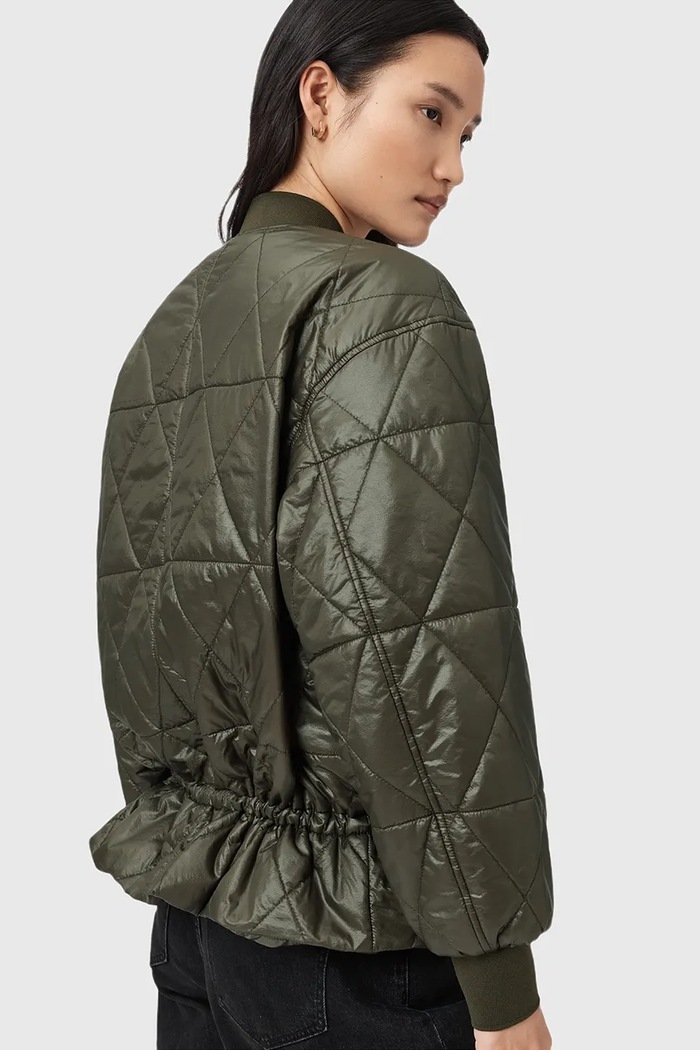 Ρούχα AllSaints Μπουφάν bomber AllSaints ALII W051OD πράσινο