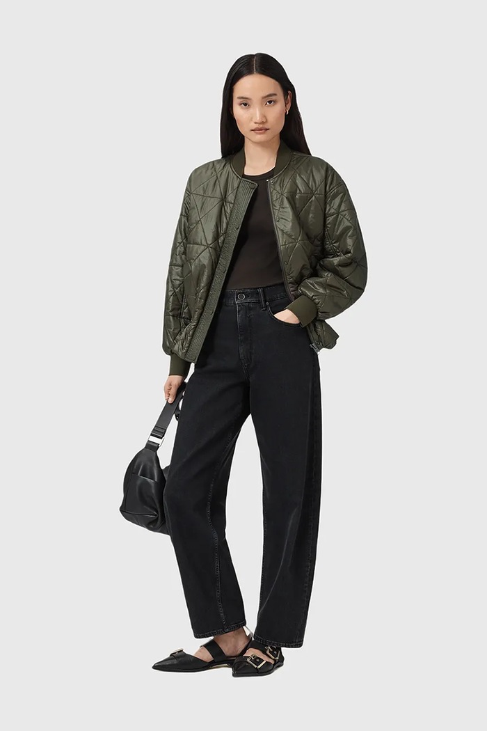Μπουφάν bomber AllSaints ALII AllSaints πράσινο W051OD