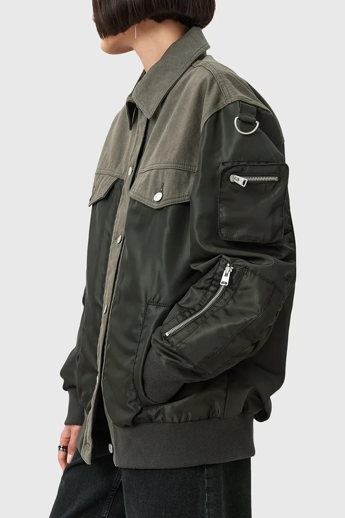 Bunda AllSaints VERITY W024OD zelená AW25