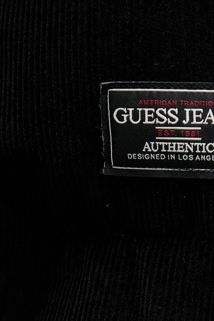 Guess Jeans kurtka sztruksowa W5BL17.W2061 czarny