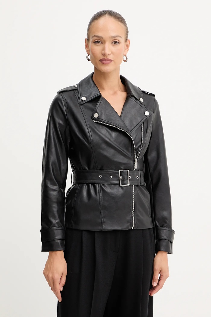 Morgan Silvian Heach geacă biker negru GPIL