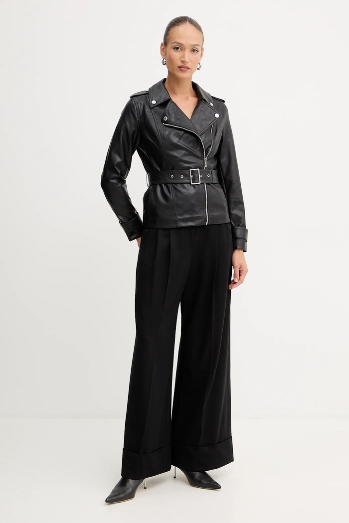 Morgan Silvian Heach geacă biker GPIL negru AW25