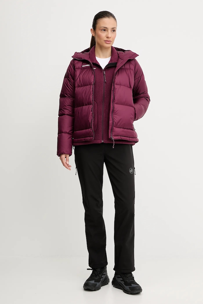 Mammut kurtka sportowa puchowa Glacier Glow 1013.03760 bordowy AW25