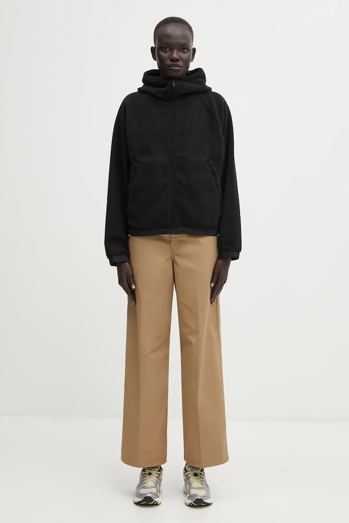 Carhartt WIP fleece sweatshirt W' Hooded Helix Fleece Jacket I035461.39SXX black