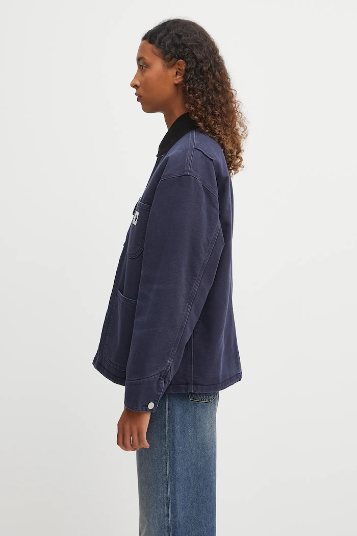 Хлопковая куртка Carhartt WIP W'''''''' OG Michigan Coat I035671.0DI4O тёмно-синий AW25
