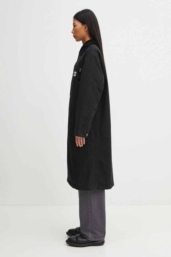 Džínová bunda Carhartt WIP W' Webster Coat I035676.0 černá AW25