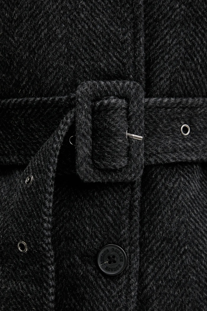 Jachetă din amestec de lână Rotate gri 1147441205