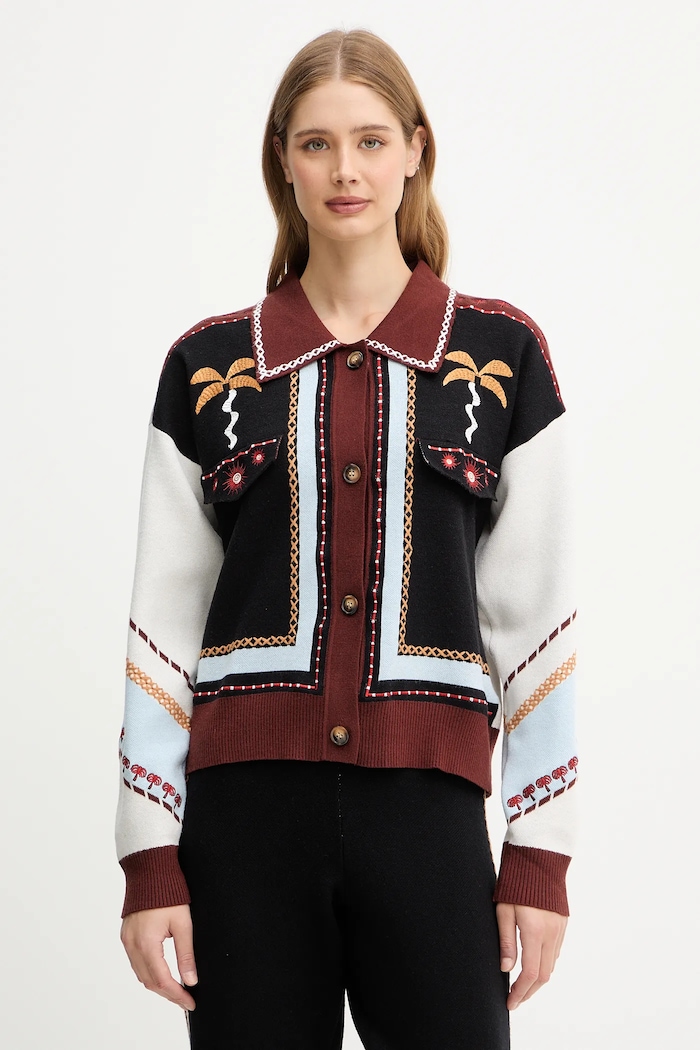 Never Fully Dressed Cardigan negru NFDKN706