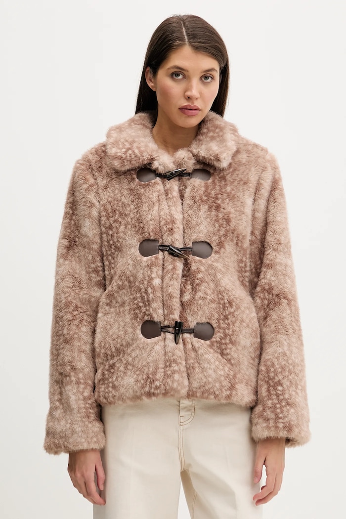 Μπουφάν Hollister Co. oversize καφέ KI344.5046.101