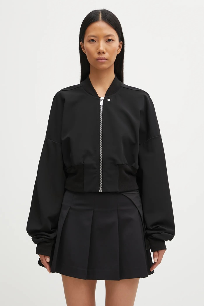 Jakna Rick Owens Lilies Flight bez tople podstave crna LI02E3708.JCVS
