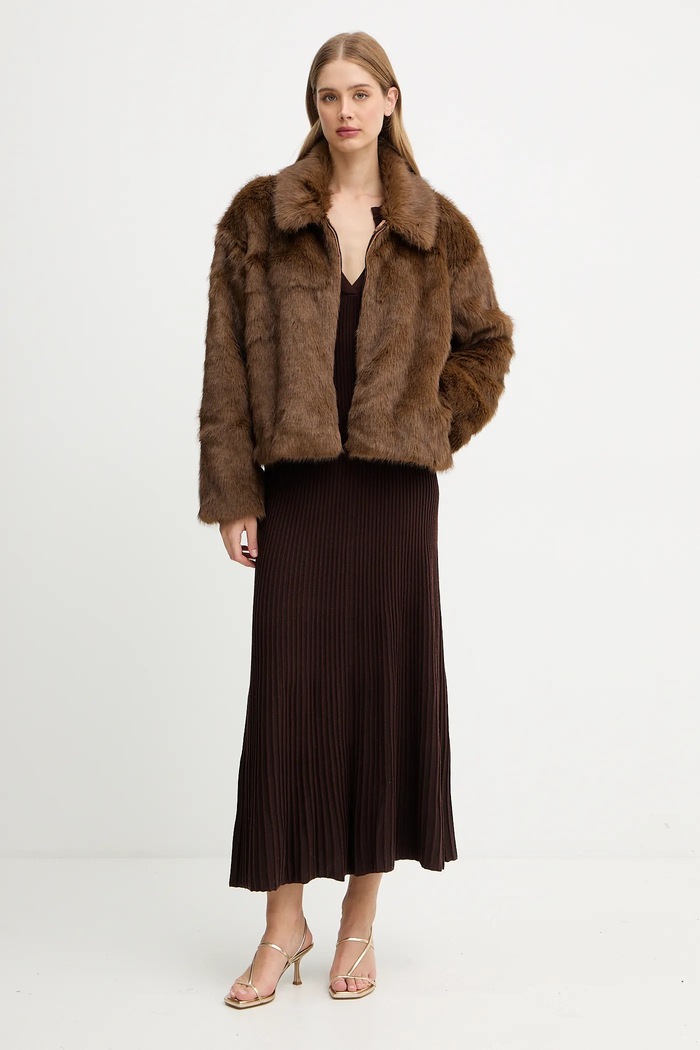 Kabát Bardot 59474JB3 hnedá AW25