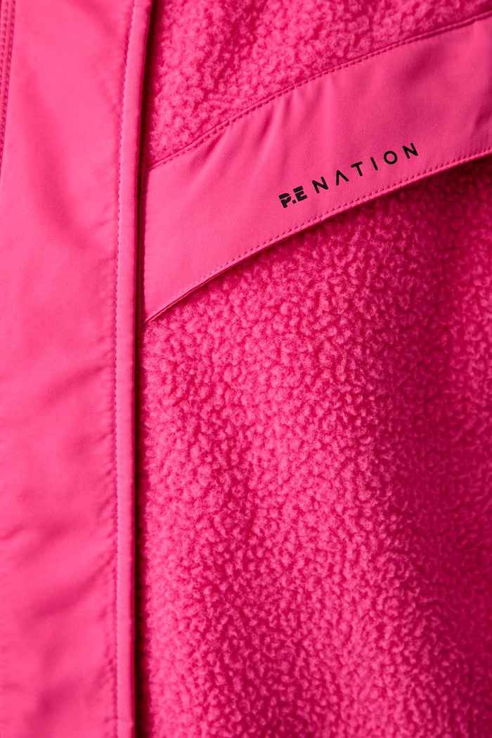 Bluza rozpinana damska polarowa Shelter Sherpa P.E Nation różowy 251J095