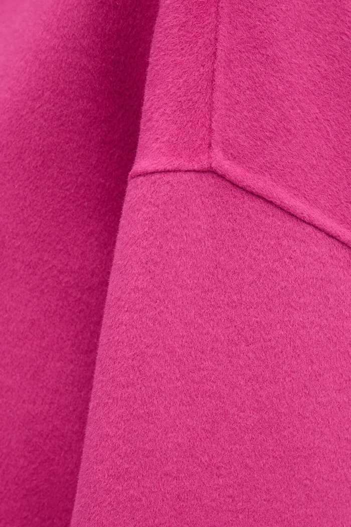 United Colors of Benetton płaszcz z dodatkiem wełny 28F7DN08M różowy