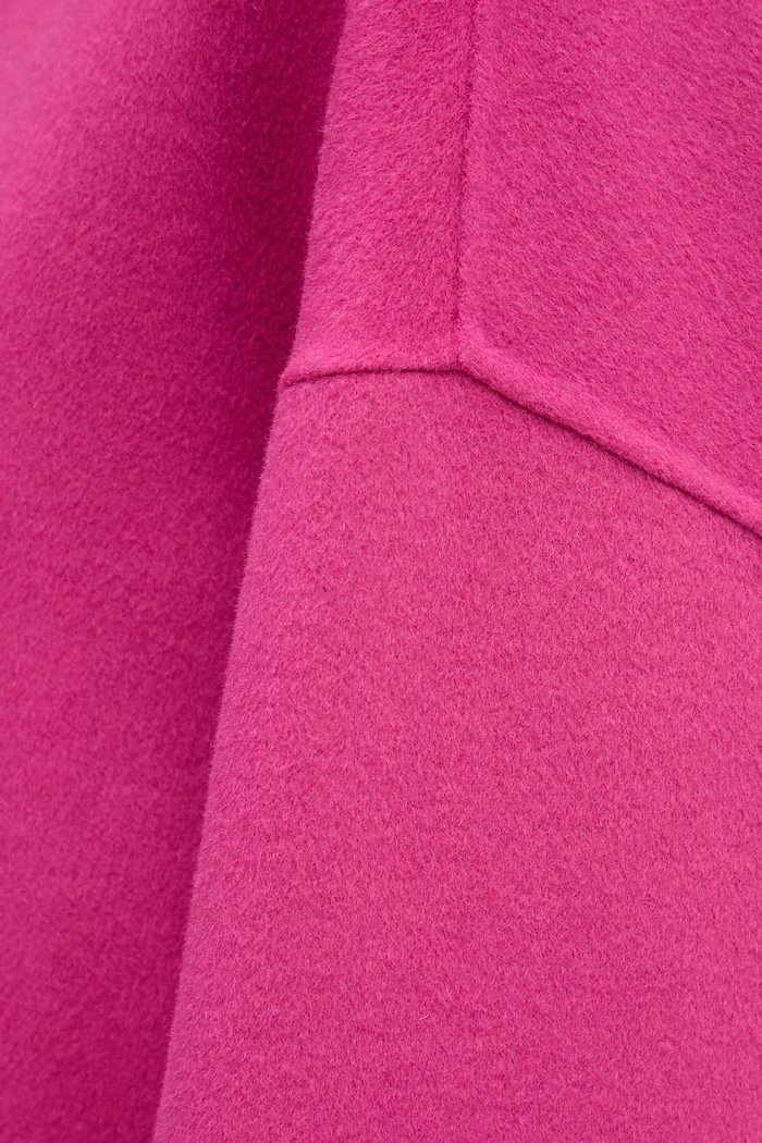United Colors of Benetton płaszcz z dodatkiem wełny 28F7DN08M różowy
