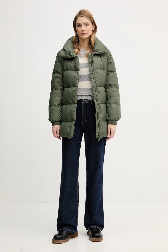 United Colors of Benetton kurtka puchowa 2NIWDN08X zielony AW25
