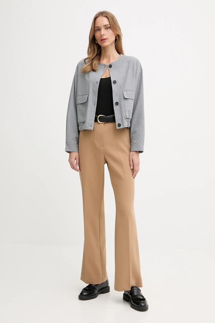 United Colors of Benetton geacă 2QIKDN08N gri AW25
