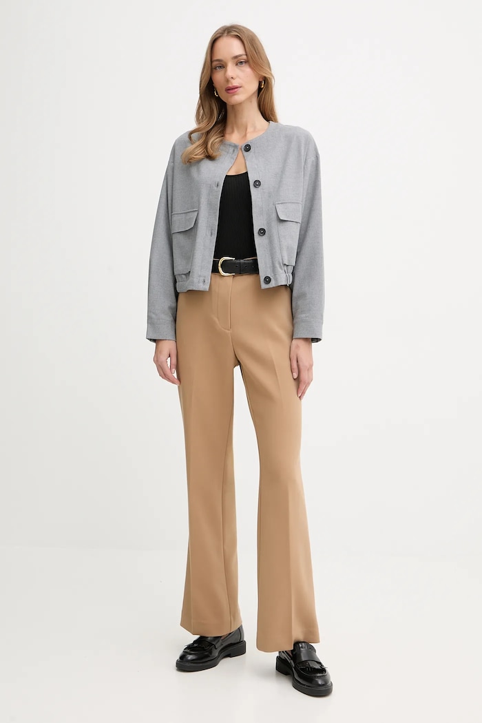 United Colors of Benetton geacă 2QIKDN08N gri AW25