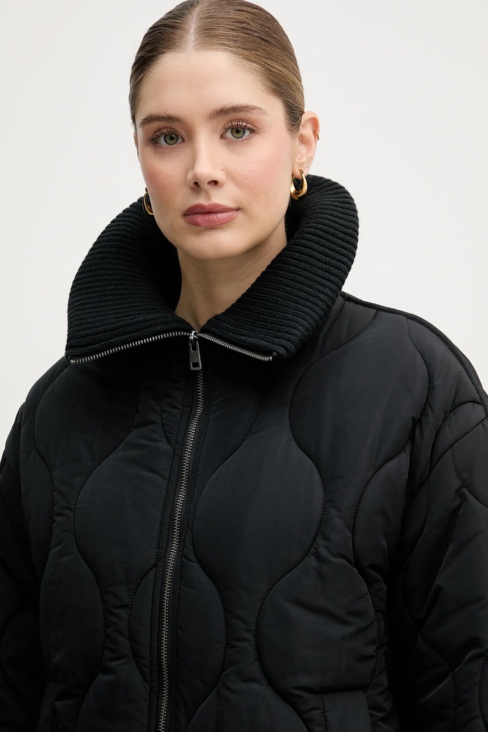 Μπουφάν United Colors of Benetton μαύρο 2R1VDN08J