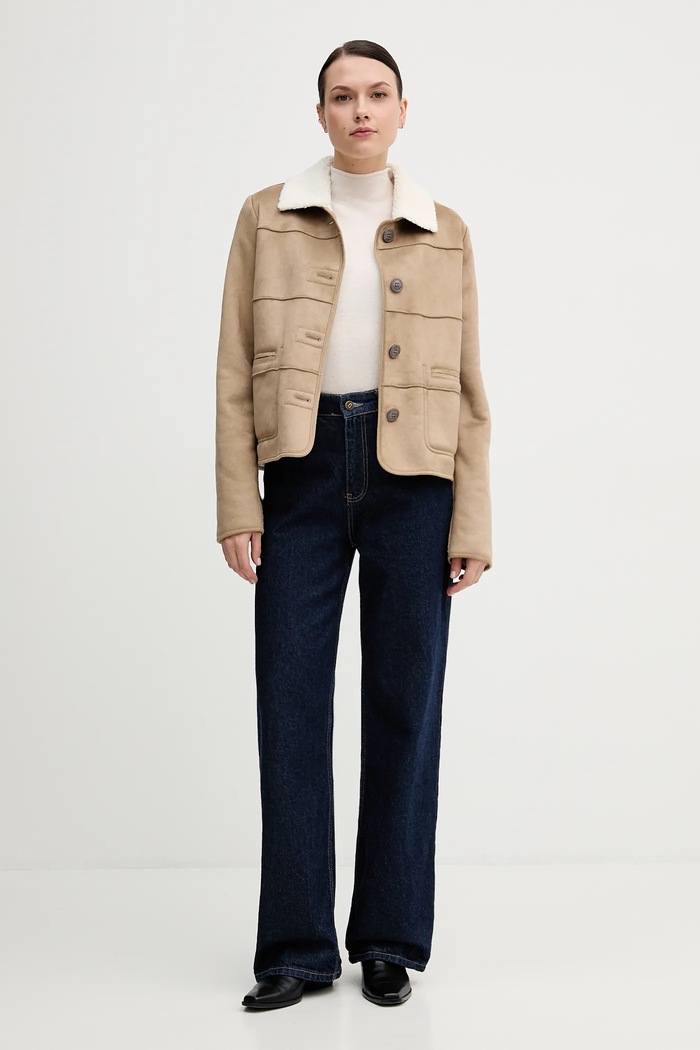 United Colors of Benetton kurtka 2W8EDN08Q beżowy AW25