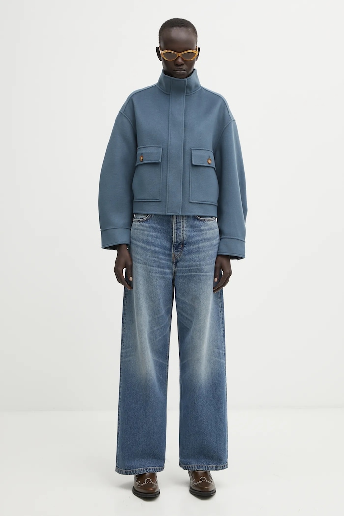 Maison Kitsuné Шерстяная куртка-бомбер Maison Kitsuné Double Face Cropped PW02118WQ4067
