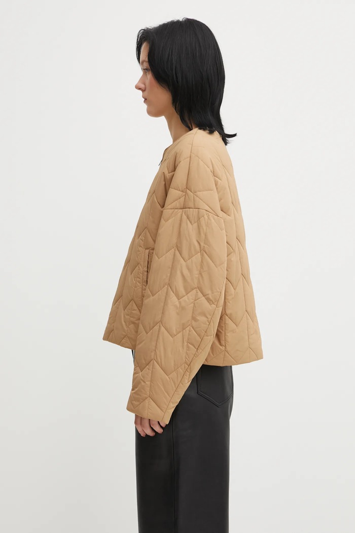 Maison Kitsuné Куртка Maison Kitsuné Quilted PW02126WW9067 коричневый AW25
