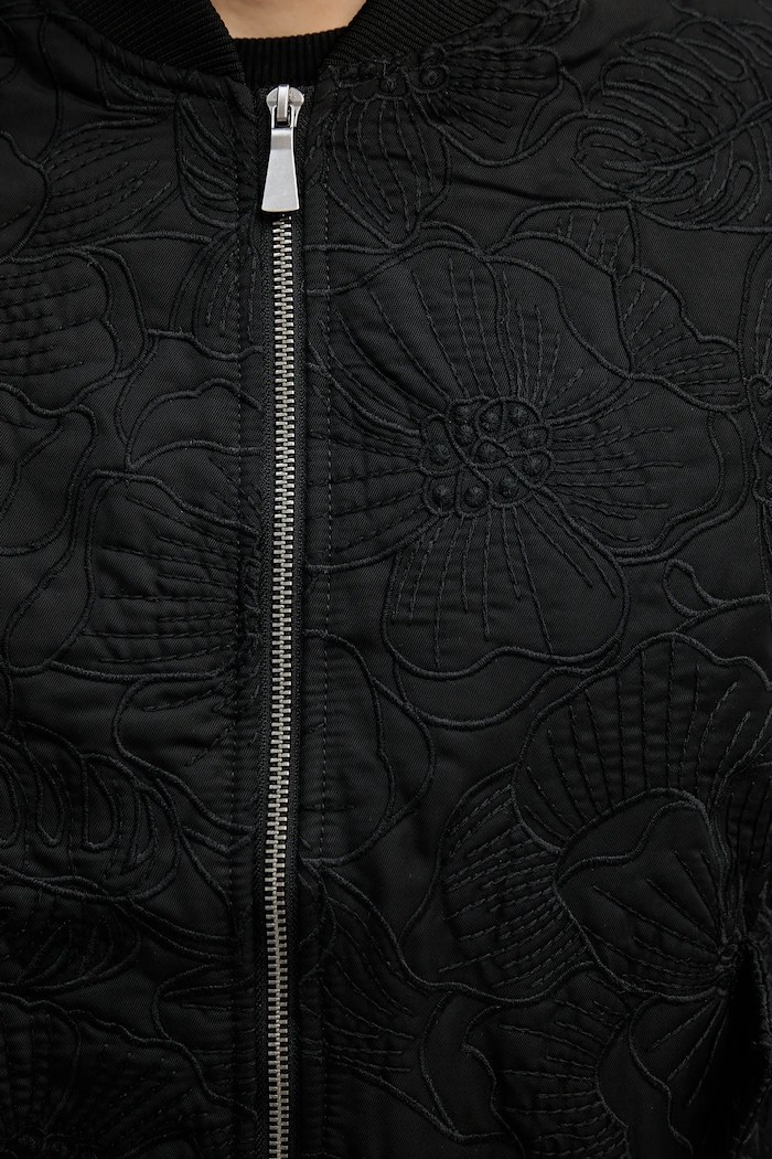 Μπουφάν bomber Sisley 2PDVLN069 μαύρο