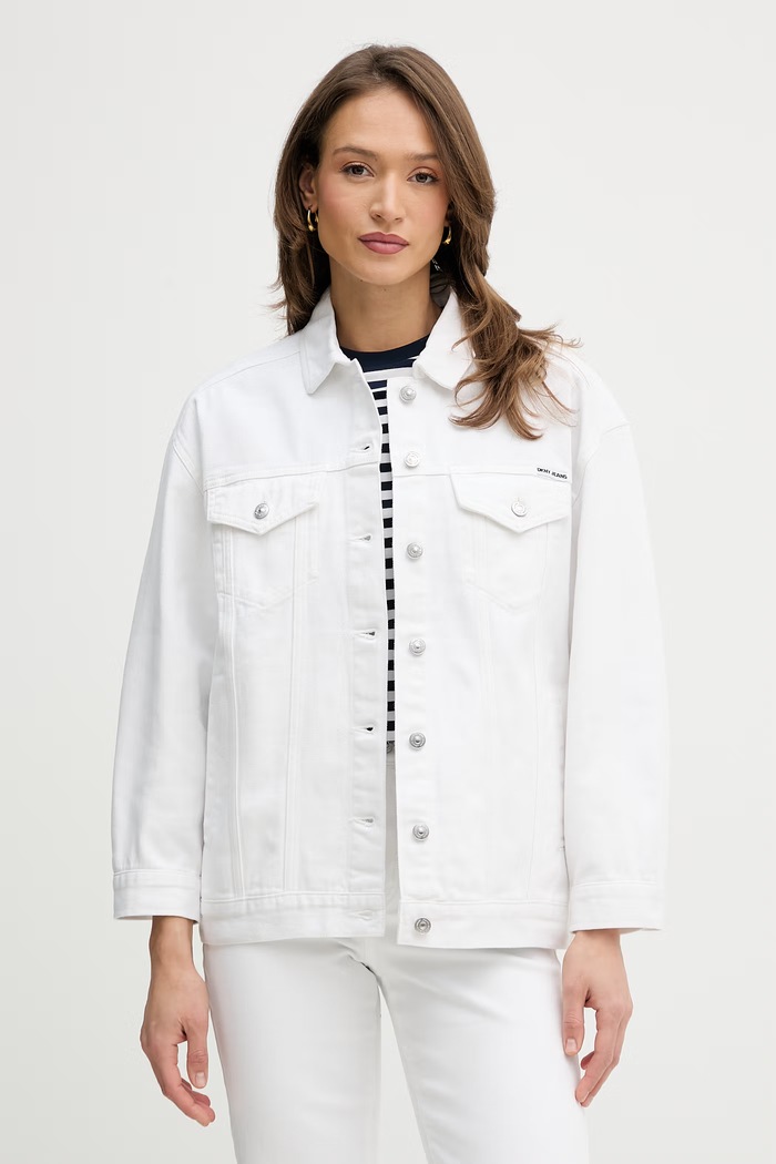 Dkny farmerdzseki nem bélelt fehér DJ5J6201