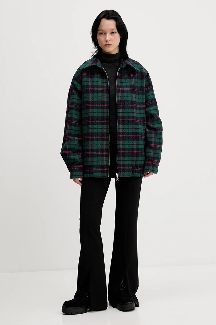 Tommy Jeans geacă DN0DN00097 verde AW25