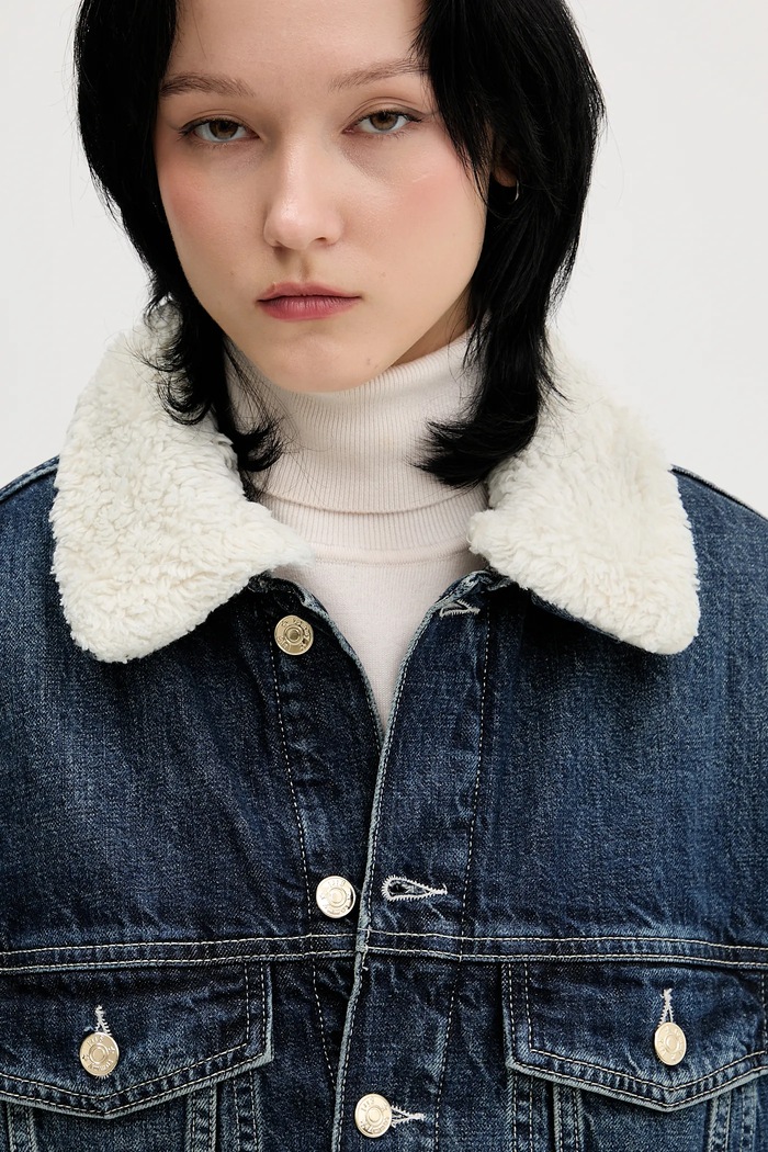 Tommy Jeans kurtka jeansowa granatowy DW0DW22485