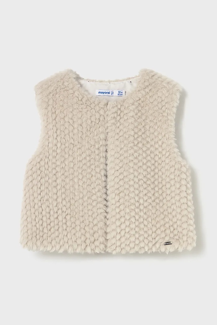 Παιδικό γιλέκο Mayoral 2359.4C.Baby.9BYA μπεζ AW25