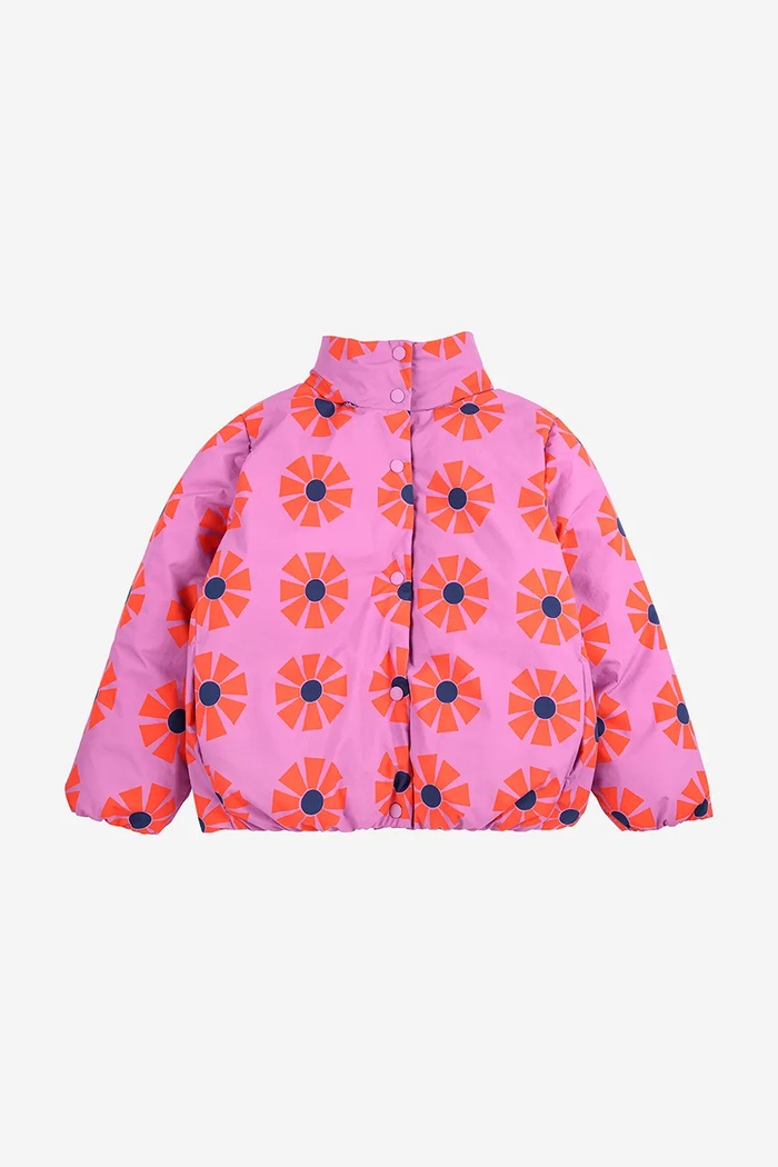 Dětská bunda Bobo Choses Kaleidoscope 225AC125 fialová AW25