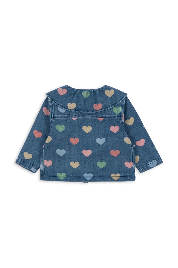 Konges Sløjd kurtka jeansowa dziecięca MAGOT DENIM SHIRT GOTS KS103883.9BYA granatowy AW25