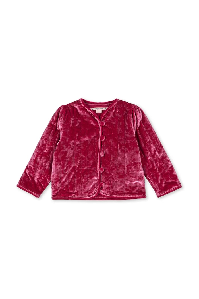 Detská bunda Konges Sløjd CARLITO JACKET GRS prechodné burgundské KS103747.9BYA