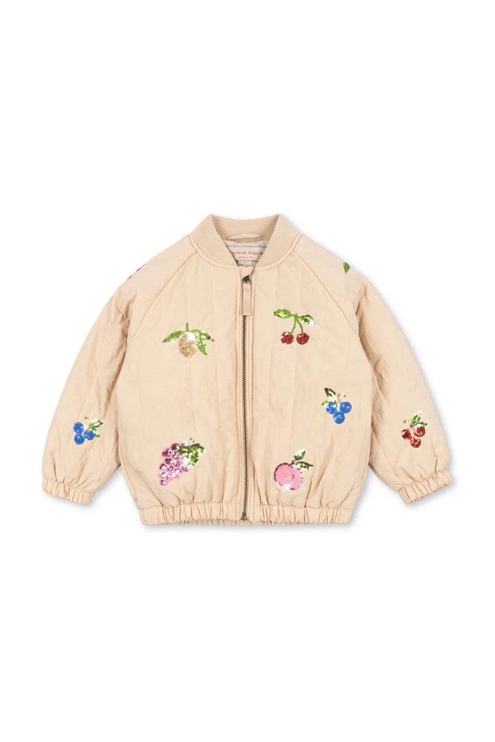Konges Sløjd Geacă JUNO SEQUIN BOMBER JACKET KS103490.9BYA bej AW25