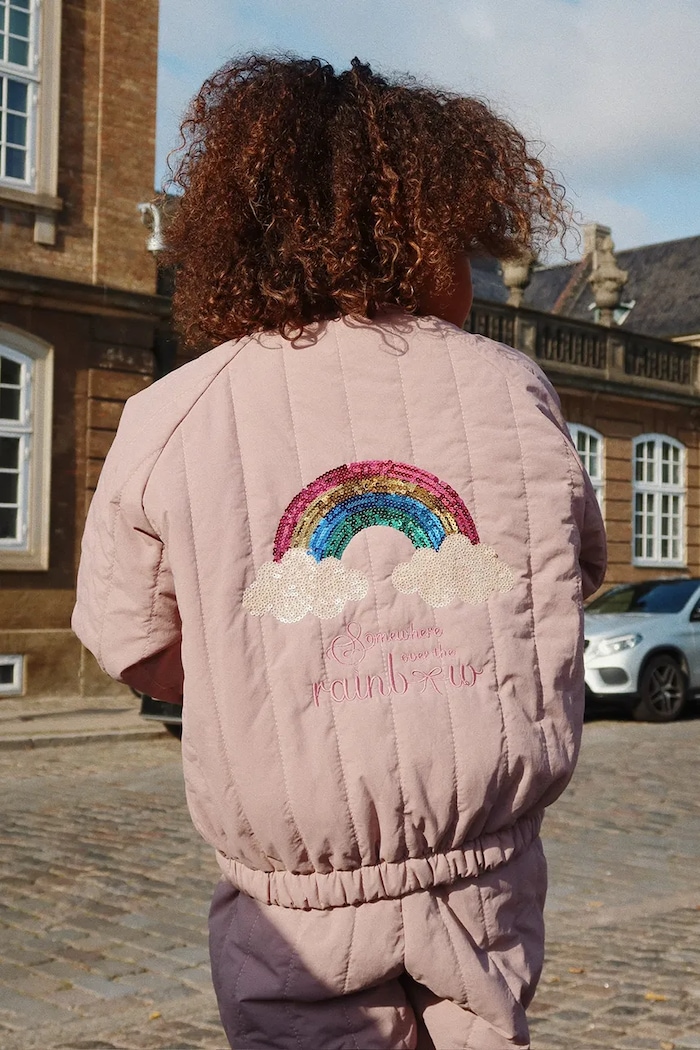 Konges Sløjd Geacă JUNO SEQUIN BOMBER JACKET roz KS103490.9BYA