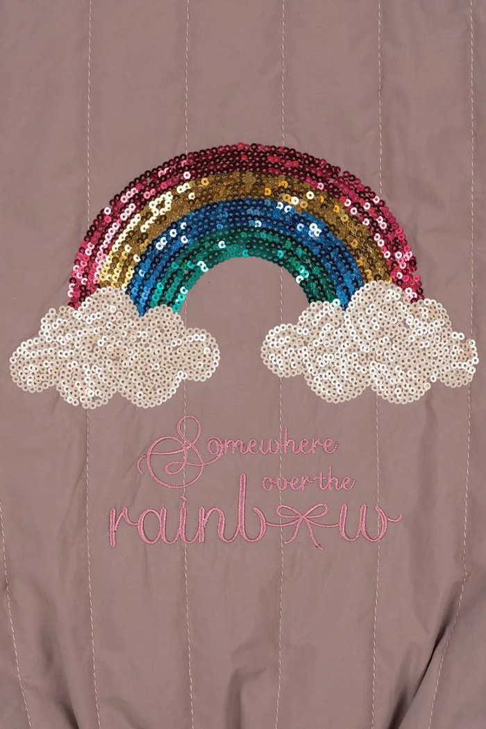 Geacă JUNO SEQUIN BOMBER JACKET Konges Sløjd KS103490.9BYA roz