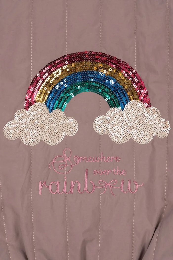 Geacă JUNO SEQUIN BOMBER JACKET Konges Sløjd KS103490.9BYA roz