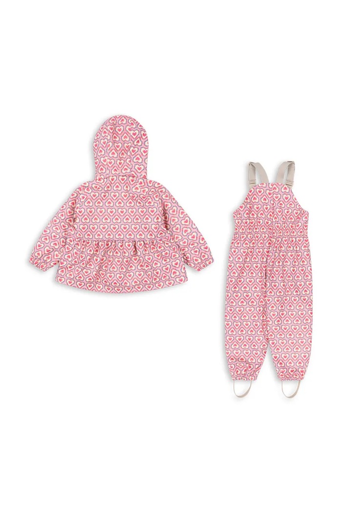 Dziewczynka Konges Sløjd komplet RAINY PALME SET GIRL KS103531.9BYA różowy