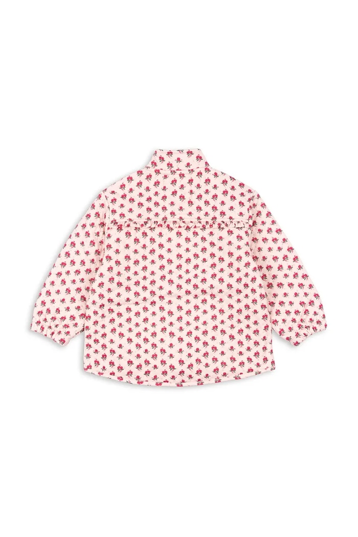 Dziewczynka Konges Sløjd kurtka dziecięca THERMO FRILL JACKET GRS KS103545.9BYA różowy