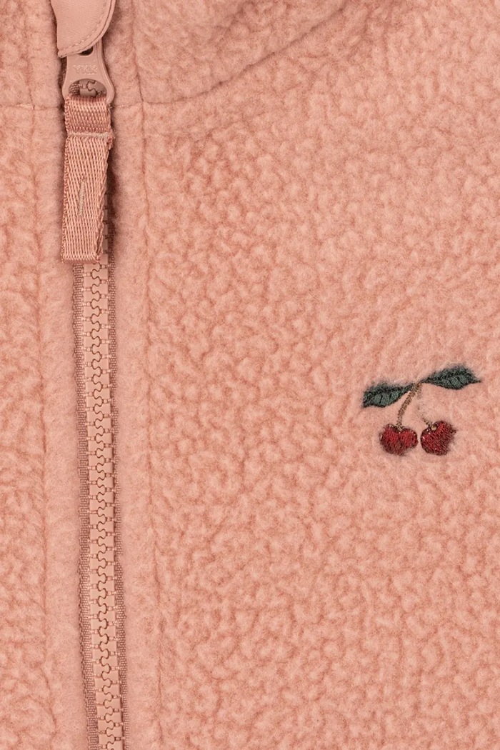 Konges Sløjd bluza dziecięca THERMY FLEECE JACKET GRS różowy KS103548.G.9BYA
