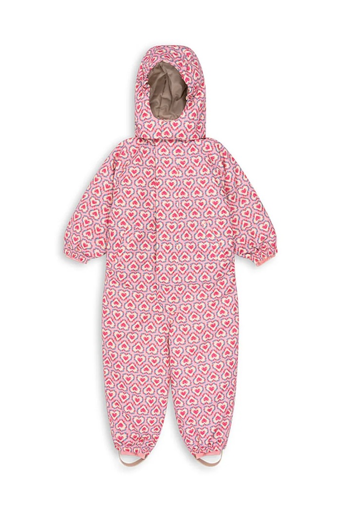 Konges Sløjd tuta per bambini NOHR SNOWSUIT PRINT foderato rosa KS103517.G.9BYA