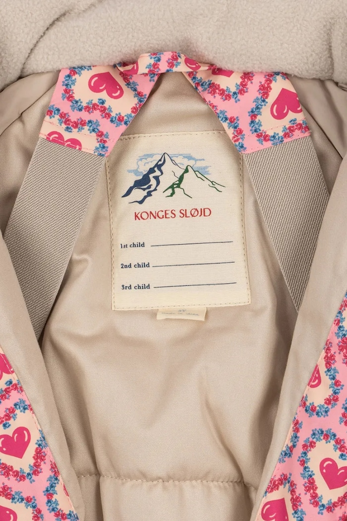 Konges Sløjd tuta per bambini NOHR SNOWSUIT PRINT rosa KS103517.G.9BYA