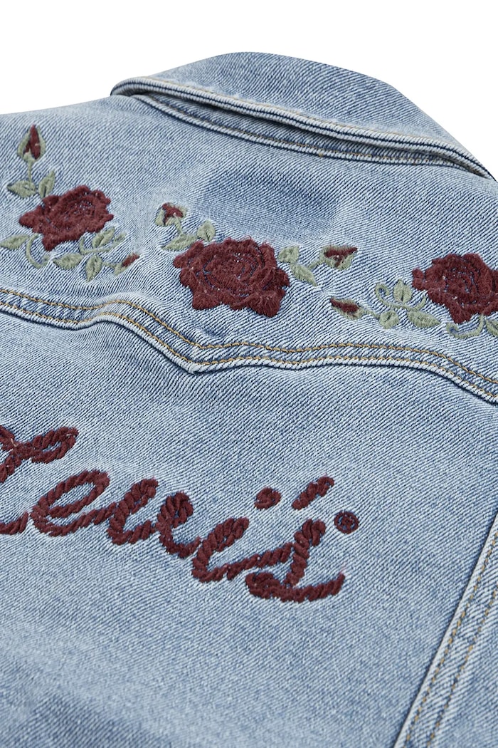 Dziewczynka Levi's kurtka dziecięca OVERSIZED WESTERN TRUCKER 3EN567 niebieski