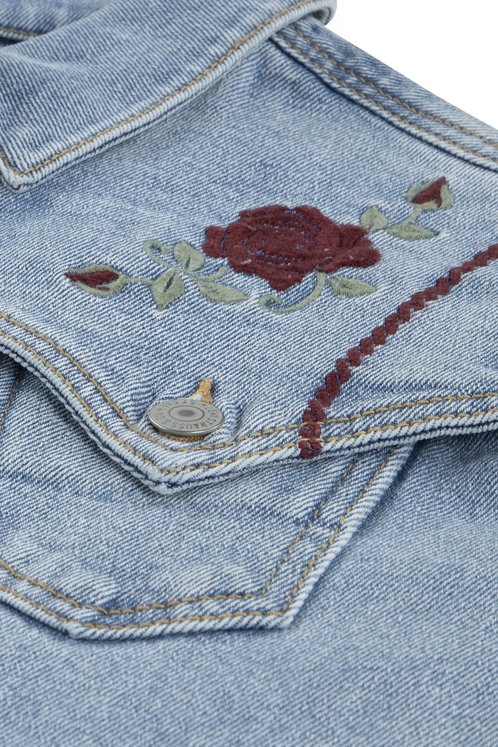 Levi's kurtka dziecięca OVERSIZED WESTERN TRUCKER niebieski 3EN567