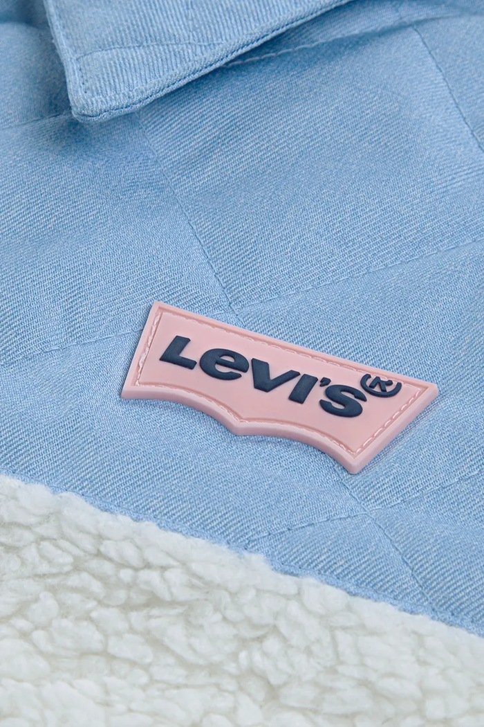 Dievča Detská bunda Levi's BIG PKT SHEPA TRUCKER 4EN635 béžová